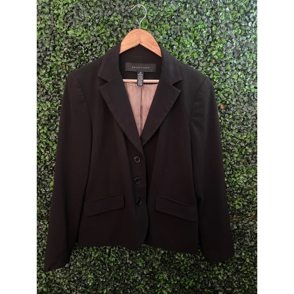 Apostrophe Black Blazer Women’s Size 14